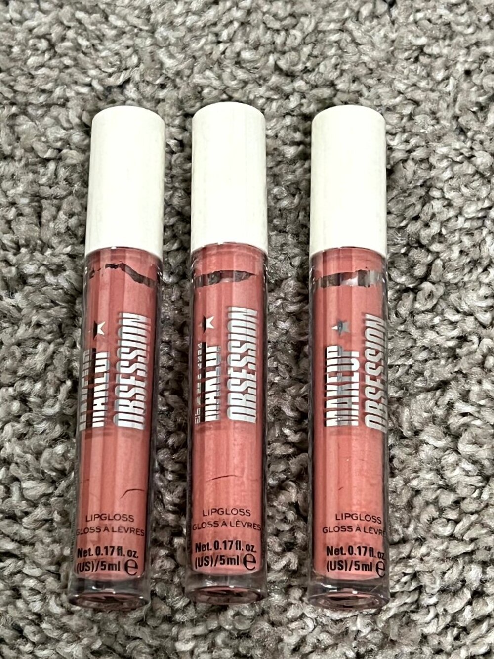 Makeup Obsession Lipgloss Romantic .17 fl oz 3 Pack